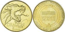 World Coins - France, Token, Tourist Token, 63/ Vulcania - Dragon Ride, 2019, Monnaie de