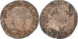 World Coins - France, Henri III, Double Tournois, 1581, Tours, Copper, , Gadoury:455