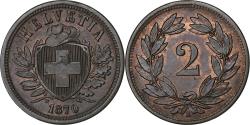 World Coins - Switzerland, 2 Rappen, 1870, Bern, Bronze, , KM:4