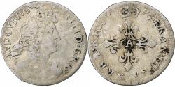 World Coins - France, Louis XIV, 4 Sols des Traitants, 1676, Paris, Silver,