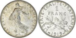 World Coins - Coin, France, Semeuse, Franc, 1919, Paris, , Silver, KM:844.1