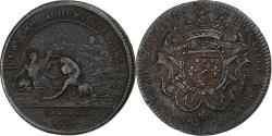 World Coins - France, Token, Louis XV, Marine, Galères Royales, 1728, Copper,