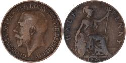 World Coins - Coin, Great Britain, 1/2 Penny, 1924