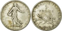 World Coins - Coin, France, Semeuse, Franc, 1903, Paris, , Silver, Gadoury:467