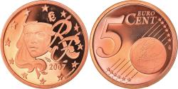 World Coins - France, 5 Euro Cent, 2007, Paris, Proof, , Copper Plated Steel