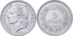 World Coins - France, 5 Francs, Lavrillier, 1947, Paris, Aluminum, , KM:888b.1