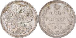 World Coins - Coin, Russia, Nicholas II, 20 Kopeks, 1915, Saint-Petersburg, , Silver