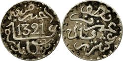 World Coins - Coin, Morocco, 'Abd al-Aziz, 1/20 Rial, 1/2 Dirham, 1903, London,