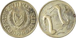 World Coins - Coin, Cyprus, 2 Cents, 1994