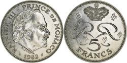 World Coins - Coin, Monaco, Rainier III, 5 Francs, 1982, , Copper-nickel, KM:150