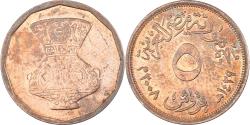 World Coins - Coin, Egypt, 5 Piastres, 2008