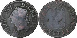 World Coins - France, Louis XVI, Liard, 1785, Nantes, Copper, , Gadoury:348