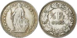 World Coins - Switzerland, 1/2 Franc, 1953, Bern, Silver, , KM:23