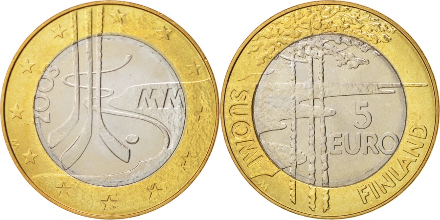 Finland, 5 Euro, 2003, Vantaa, KM:111 | European Coins