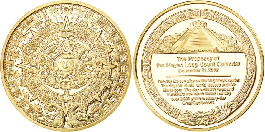 Mexico Medal The Prophecy Of The Mayan Long Count Calendar 2012 