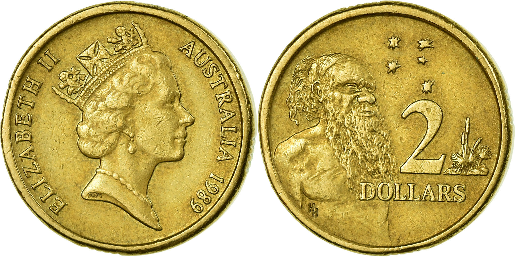 エリザベス 2 D G 登録 F G 1989 Coin Coin - 2 Pence, Elizabeth II, Great Britain, 1989