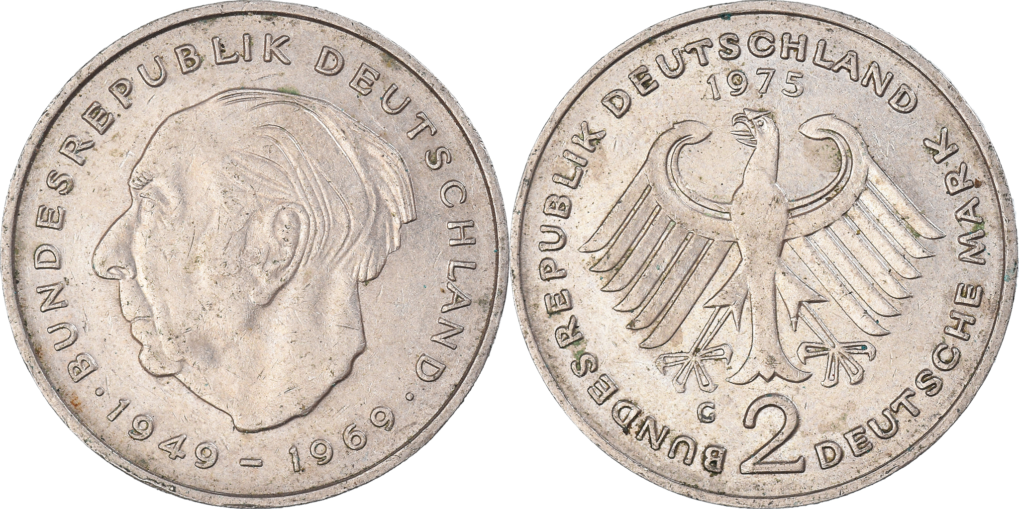 Coin, GERMANY - FEDERAL REPUBLIC, 2 Mark, 1975 | European Coins