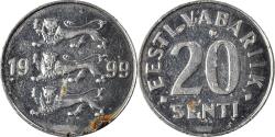 World Coins - Coin, Estonia, 20 Senti, 1999