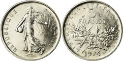 World Coins - Coin, France, Semeuse, 5 Francs, 1974, Paris, , Nickel Clad