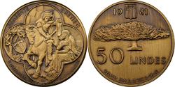 World Coins - Belgium, Token, 50 Lindes - Retie, 1981, Bronze,