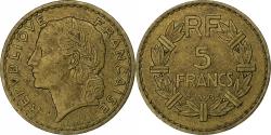 World Coins - France, 5 Francs, Lavrillier, 1940, Paris, Cupro-Aluminium,