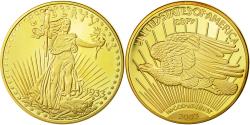 World Coins - France, Medal, Reproduction Twenty Dollars Liberty, 2003, , Copper Gilt