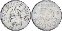 World Coins - Sweden, 5 Kronor, 1985