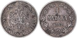 World Coins - Coin, Finland, Alexander III, Markka, 1892, Helsinki, , Silver, KM:3.2