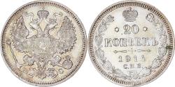 World Coins - Coin, Russia, Nicholas II, 20 Kopeks, 1914, Saint-Petersburg, , Silver