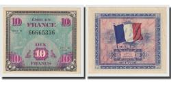 World Coins - France, 10 Francs, Flag/France, 1944, AU(55-58), Fayette:18.1, KM:116a