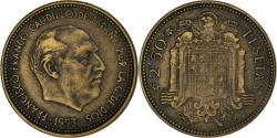 World Coins - Coin, Spain, Caudillo and regent, 2-1/2 Pesetas, 1953,