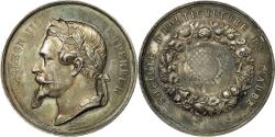 World Coins - France, Medal, Napoléon III, Société d'Horticulture de l'Aube, Caqué