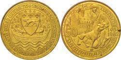 World Coins - Belgium, Token, Touristic token, Damme, 50 Dammenaar, 1982, , Nickel-brass
