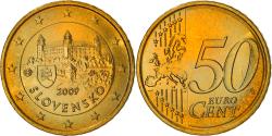 World Coins - Slovakia, 50 Euro Cent, 2009, Kremnica, , Brass, KM:100