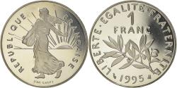World Coins - Coin, France, Semeuse, Franc, 1995, Paris, Proof, , Nickel, KM:925.1