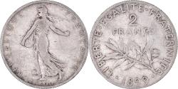World Coins - Coin, France, Semeuse, 2 Francs, 1899, Paris, , Silver, KM:845.1