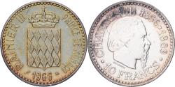 World Coins - Coin, Monaco, Rainier III, 10 Francs, 1966, Monnaie de Paris, , Silver