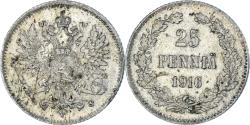 World Coins - Coin, Finland, Nicholas II, 25 Penniä, 1916, Helsinki, , Silver