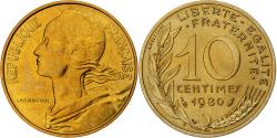 World Coins - France, 10 Centimes, Marianne, 1980, Monnaie de Paris, série FDC