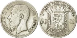 World Coins - Coin, Belgium, Leopold II, 50 Centimes, 1898, , Silver, KM:26