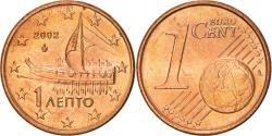 World Coins - Greece, Euro Cent, 2002, Athens, , Copper Plated Steel, KM:181
