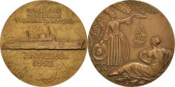 World Coins - France, Medal, Compagnie Générale Transatlantique, Antilles, Shipping, 1952