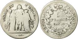 World Coins - Coin, France, Union et Force, 5 Francs, An 10, Perpignan, , Silver