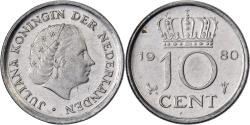 World Coins - Netherlands, Juliana, 10 Cents, 1980, Nickel, , KM:182