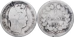 World Coins - France, Louis Philippe I, Franc, 1834, Lille, Silver, , KM:748.13