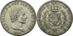 World Coins - Coin, ITALIAN STATES, SARDINIA, Carlo Felice, 5 Lire, 1827, , Silver