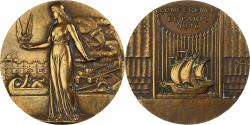 World Coins - France, Medal, Art Déco, Conférence de Paris, 1946, Bronze, Cochet,