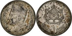 World Coins - Morocco, Mohammed V, Dirham, AH 1380/1960, Paris, EF(40-45), Silver, KM:55