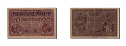 World Coins - Banknote, Germany, 20 Mark, 1918, 1918-02-20, VF(30-35)