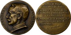 World Coins - France, Medal, Général Gallieni, 1916, Copper, Aug.Maillard,